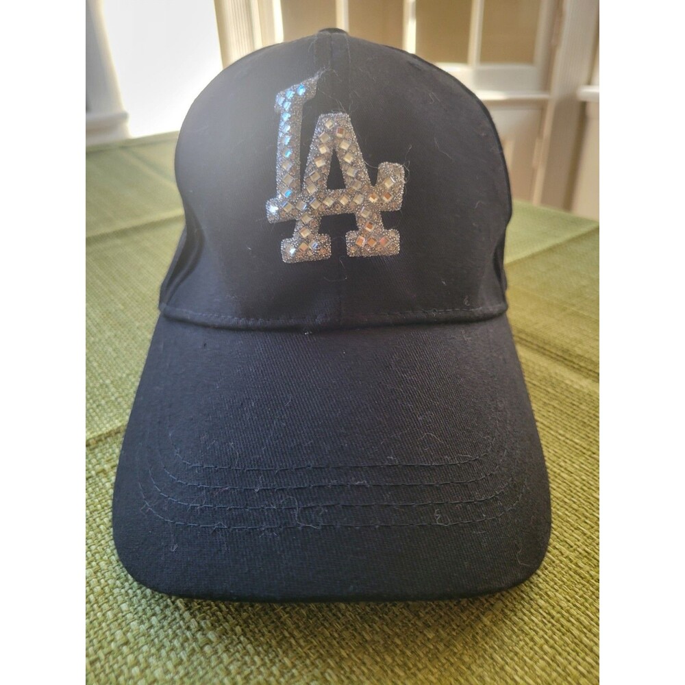 LA Streetwear Grunge Princess Black Sparkly Baseball Cap